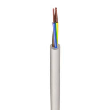 0.75mm 3183Y 3 Core PVC Cable White