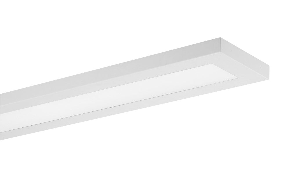 LINEAL SUSPENDED OR SURFACE MOUNTED OFFICE DIRECT 4FT WATTAGE SWITCHABLE 22W/38W CCT SWITCHABLE 3000K/4000K/5000K 90º 110lm/w NON-DIMM WHITE - ILSOA001