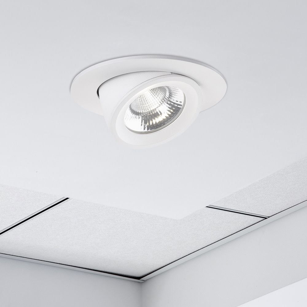 ACCENTPLUS SCOOP ADJUSTABLE DOWNLIGHT 13.5W 1630LM 120LM/W 4000K CRI90 92MM CUTOUT 36 BEAM WHITE 220-240V - NON-DIMM - ILDL92SC010