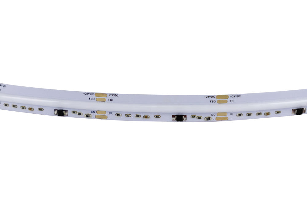 COB HIGH UNIFORMITY PRO STRIP IP20 5M PACK RGB DIGITAL 24V 22W/M 720LED/M 12MM WIDTH BUILT-IN STEEL LINING - ILSTRGBA342E