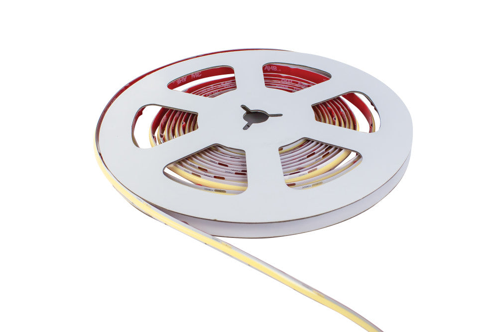 COB HIGH UNIFORMITY PRO STRIP IP65 5M PACK 6500K 24V 10W/M 902LM/M CRI90+ 480LED/M 8MM WIDTH BUILT-IN STEEL LINING - ILSTWHIB323E