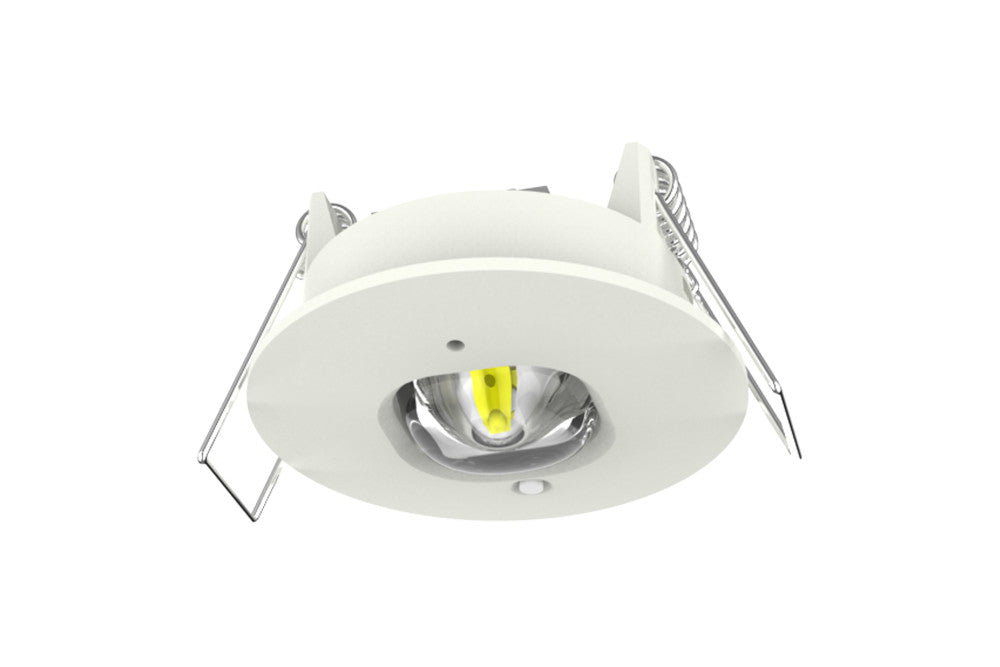EMERGENCY COMPACT DOWNLIGHT 1W 120LM 3HR NON-MAINTAINED 38MM CUTOUT 5700K OPEN AREA MANUAL TEST INTEGRAL LED - ILEMDL072