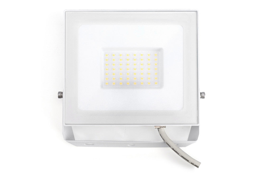 COMPACT SLIM FLOODLIGHT 50W 5000LM 4000K 120 BEAM 100LM/W IP65 IK08 INTEGRAL LED WHITE - ILFLE022