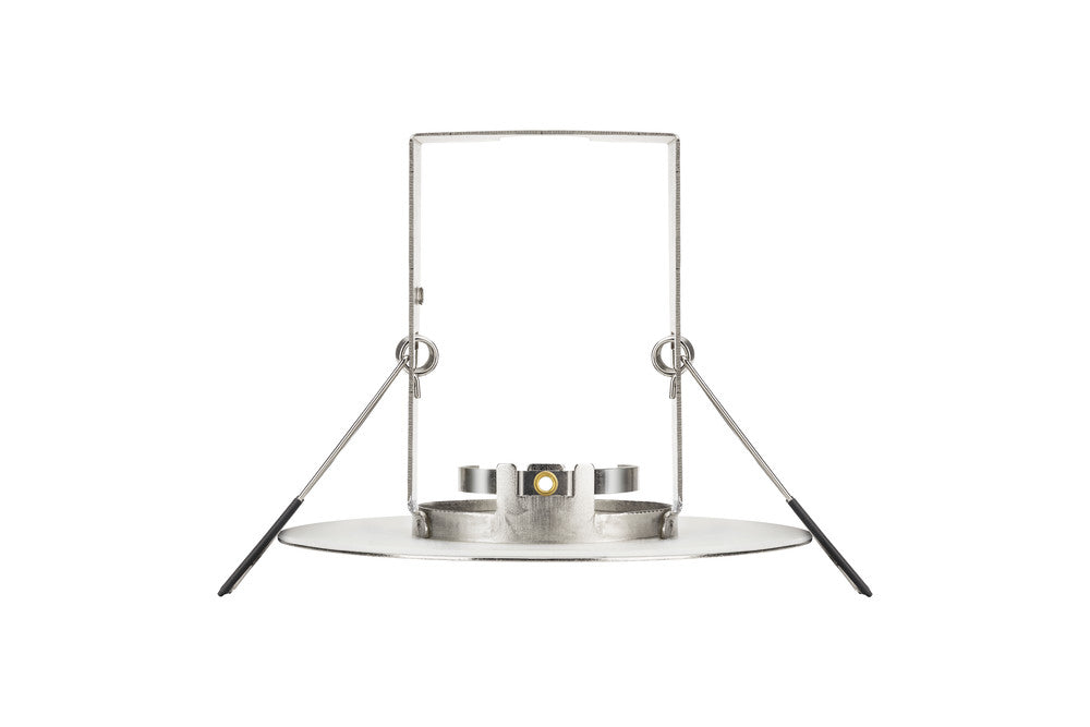 EVOFIRE FIRE RATED DOWNLIGHT 70-100MM CUTOUT IP65 SATIN NICKEL ROUND +GU10 HOLDER & INSULATION GUARD INTEGRAL - ILDLFR70D014