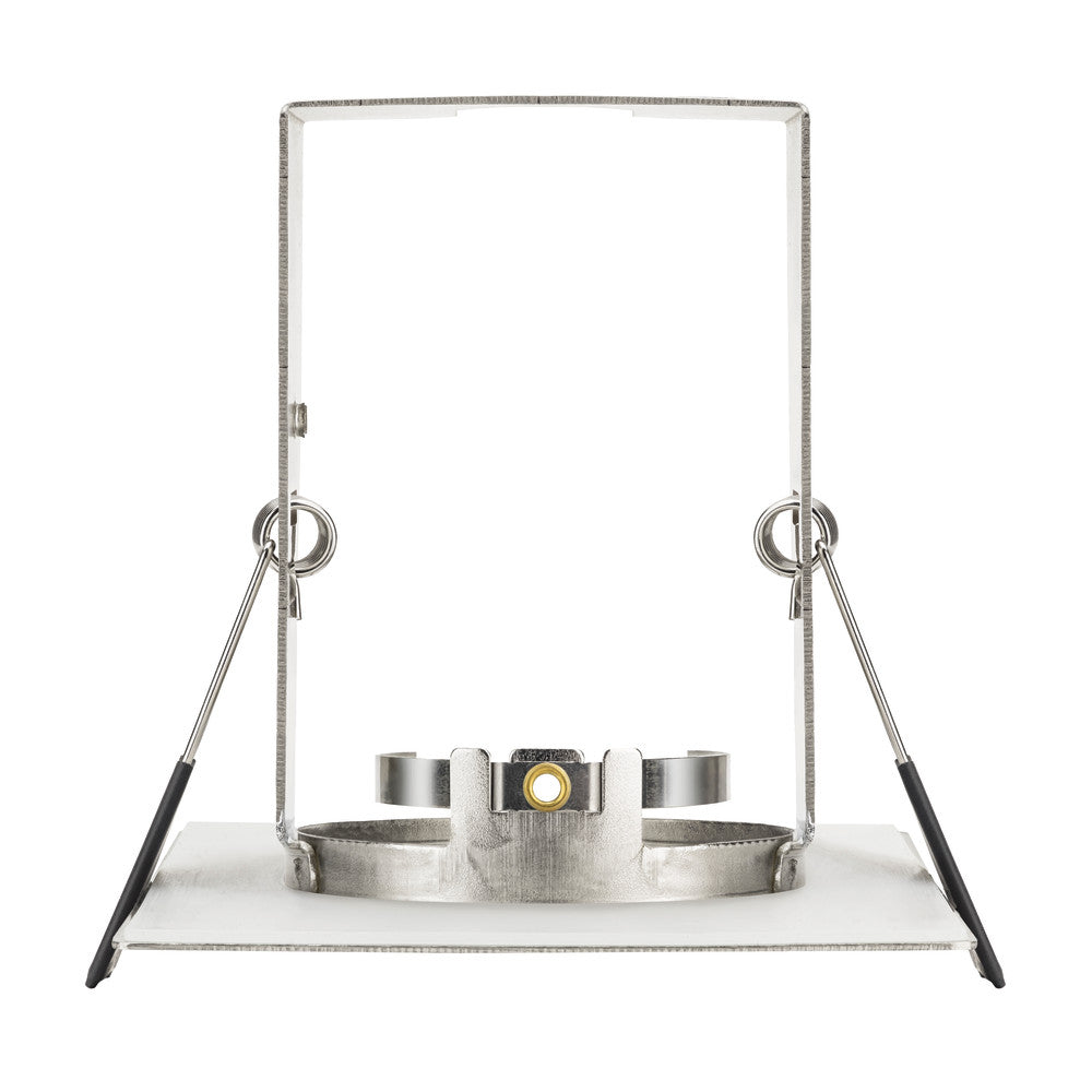 EVOFIRE FIRE RATED DOWNLIGHT 70MM CUTOUT IP65 SATIN NICKEL SQUARE +GU10 HOLDER & INSULATION GUARD INTEGRAL - ILDLFR70D010