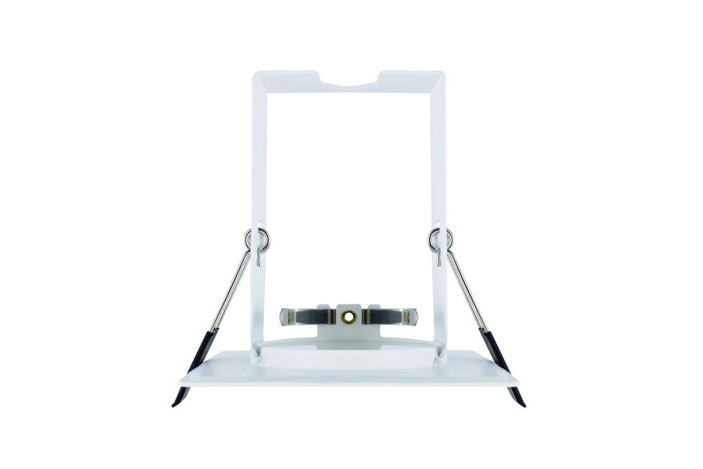 EVOFIRE FIRE RATED DOWNLIGHT 70MM CUTOUT IP65 WHITE SQUARE +GU10 HOLDER & INSULATION GUARD INTEGRAL - ILDLFR70D009