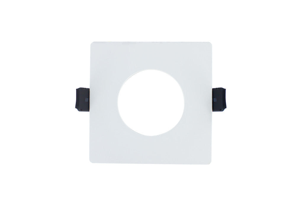EVOFIRE FIRE RATED DOWNLIGHT 70MM CUTOUT IP65 WHITE SQUARE +GU10 HOLDER INTEGRAL - ILDLFR70D007
