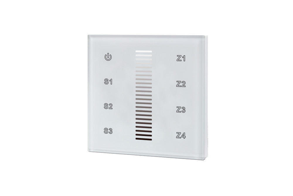 RF WALL MOUNT TOUCH REMOTE SINGLE COLOUR 4 ZONE 100-240 AC INPUT WHITE INTEGRAL - ILRC020