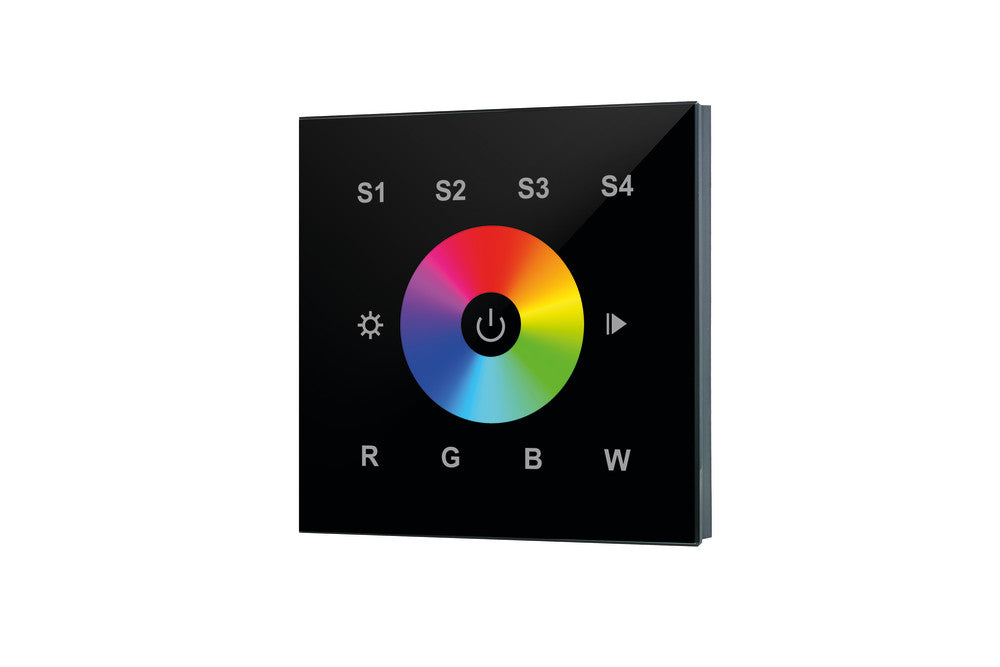 RF WALL MOUNT TOUCH REMOTE RGBW 1 ZONE 100-240 AC INPUT BLACK INTEGRAL - ILRC018