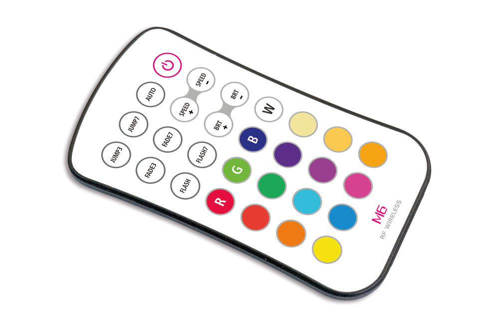 RECEIVER WITH REMOTE BUTTON RGB 12-24V CONSTANT VOLTAGE 108W(12V) AND 216W(24V) INTEGRAL - ILRC002