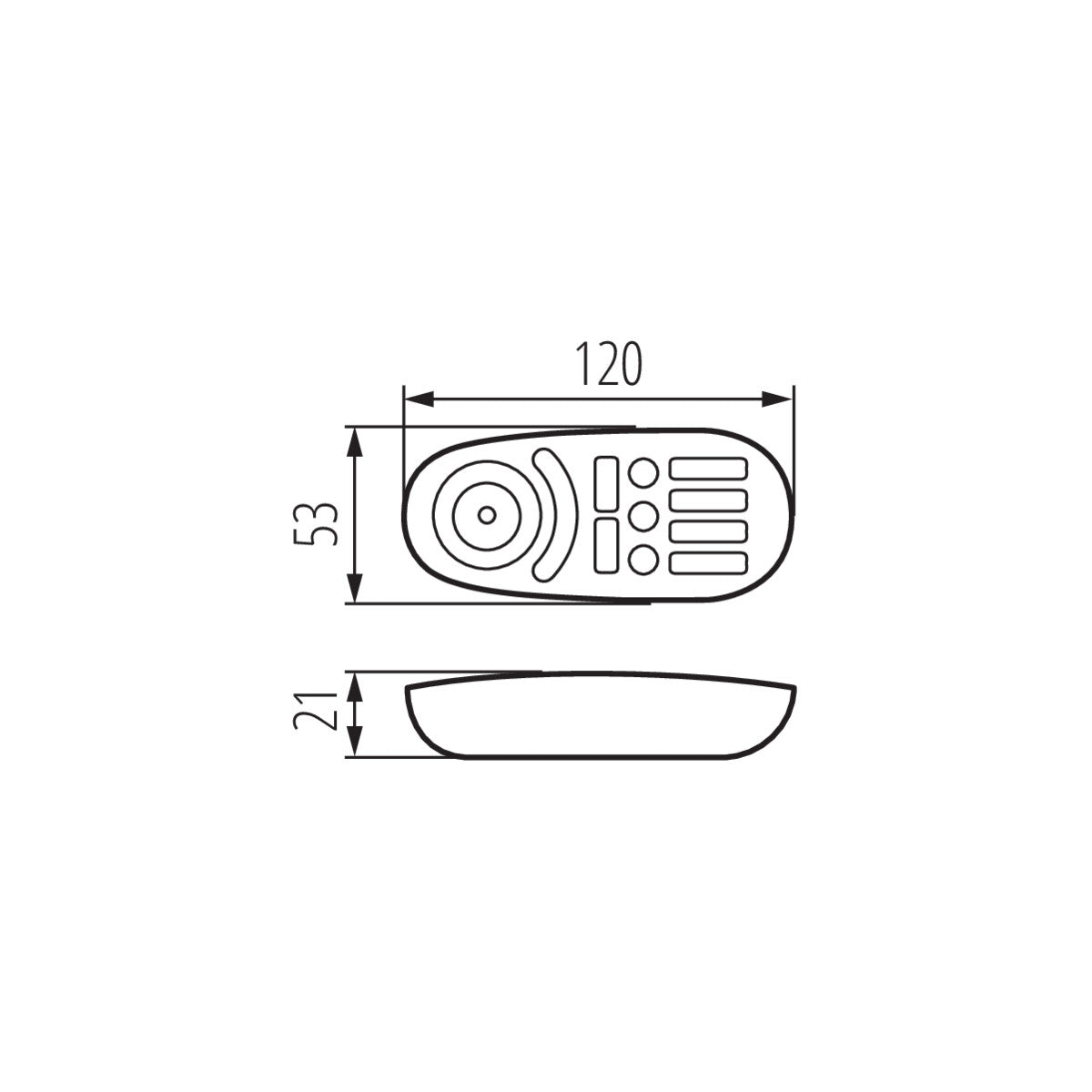 Pilot do taśm LED CTRL 12/24V RGBW CCT