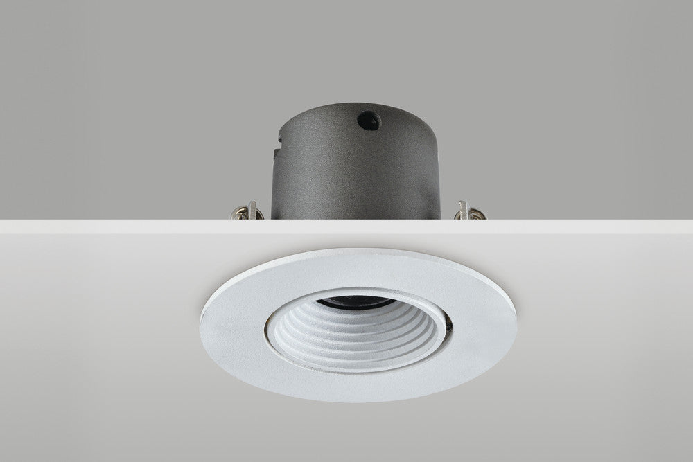MINI TILTABLE DOWNLIGHT 50MM CUTOUT 3.3W 155LM 47LM/W 3000K 15 BEAM NON-DIM FINISH-F WHITE INTEGRAL - ILDL50J005