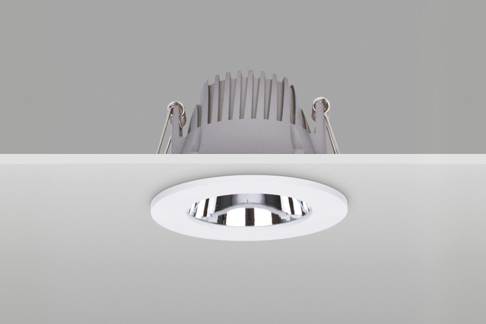 RECESS PRO DOWNLIGHT 75MM CUTOUT 6W 540LM 90LM/W 3000K 60 BEAM IP44 NON-DIMM WHITE - ILDL75H001