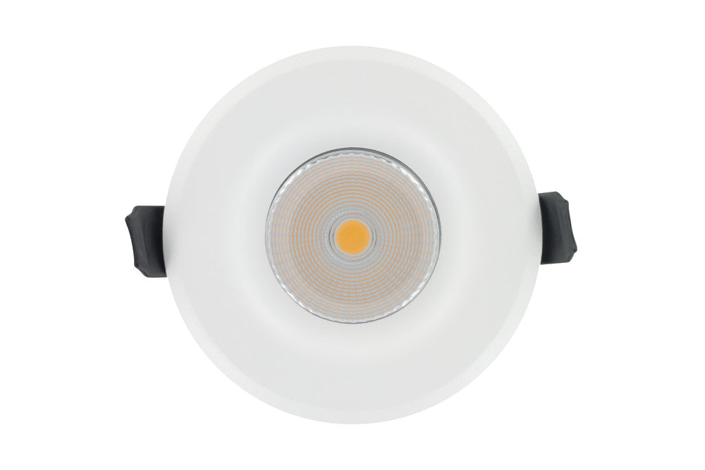LUXFIRE FIRE RATED DOWNLIGHT 70MM CUTOUT IP65 850LM 12W 3000K 55 BEAM DIMMABLE 71LM/W WHITE INTEGRAL - ILDLFR70A009