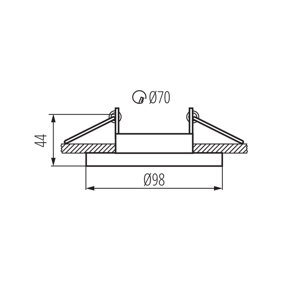 Ring for spotlight fittings ELNIS S