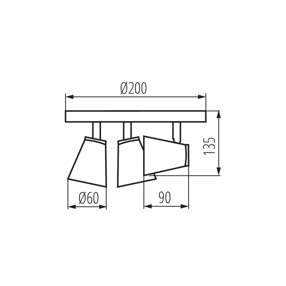 Wall & ceiling lighting fitting ENALI
