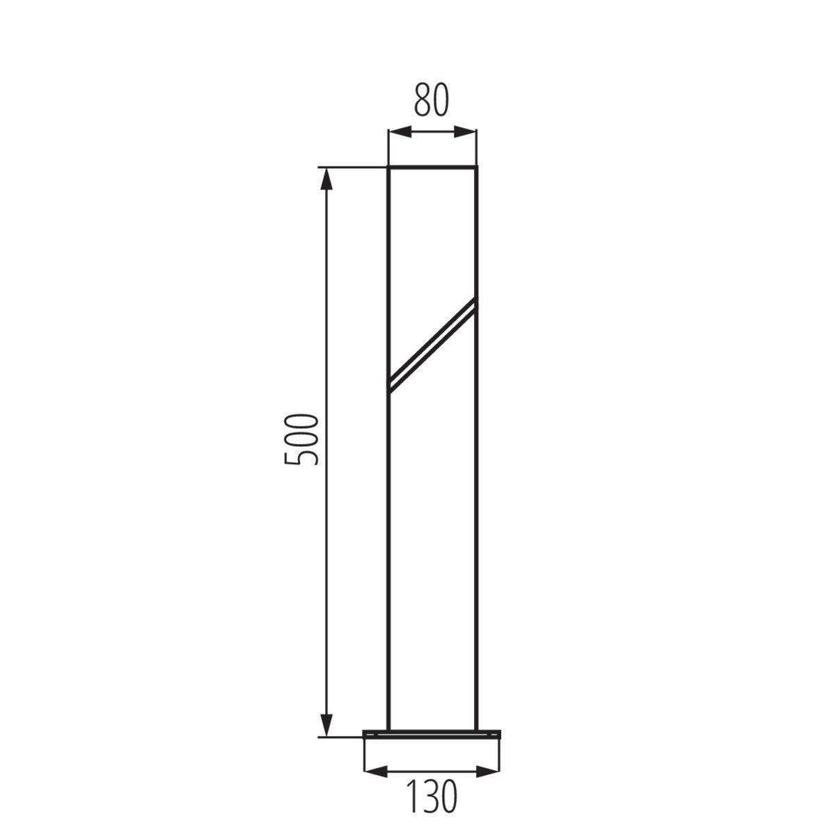 Garden light fitting with replaceable light source LAVEN