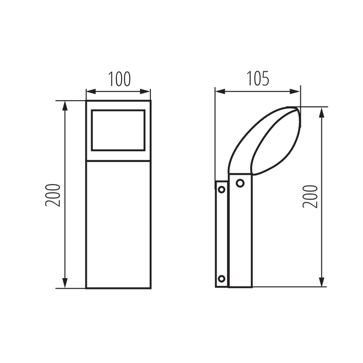 LED garden lighting fixture ABETE LED