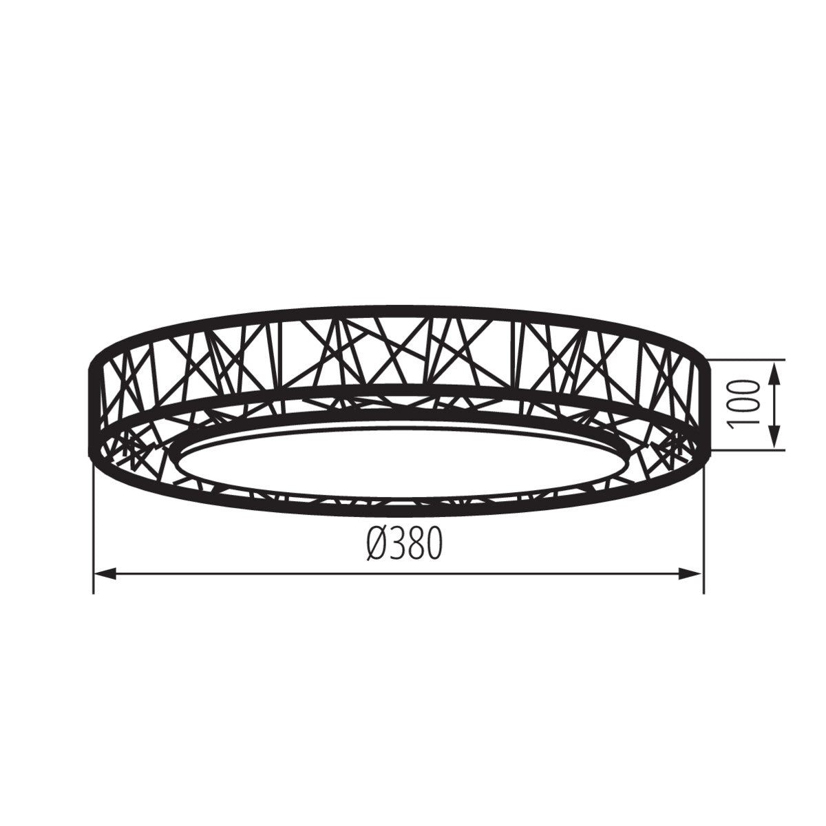 Ceiling-mounted LED light fitting AMAZI LED