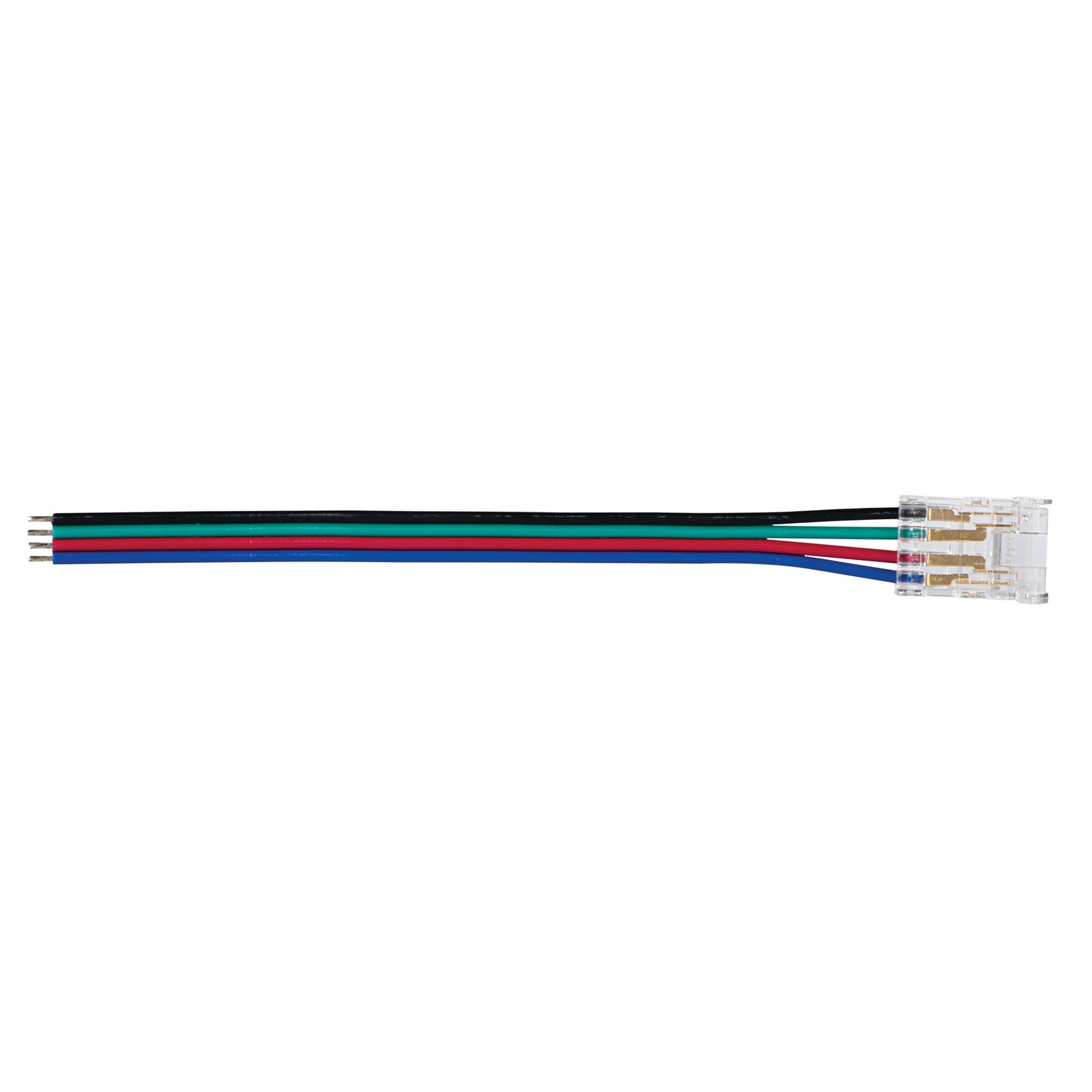 Solderless 10mm 4 Pin End Feed CON P 10 RGB CP