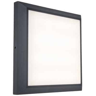 Wall Light, Helena LED 4000K 1500lm IP54, c/w Opal Polycarbonate Diffuser