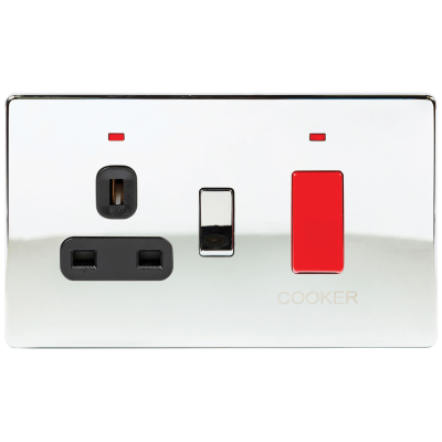 Ultima - Cooker Control Unit, DP c/w 13A Socket & LED