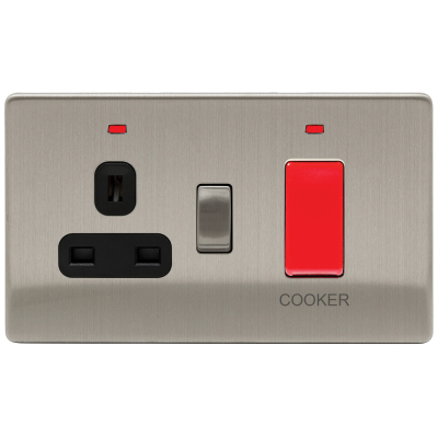 Ultima - Cooker Control Unit, DP c/w 13A Socket & LED