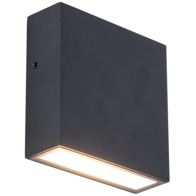 Wall Light, Gemini XF LED 3000K 800lm IP54, c/w Clear Glass Diffuser