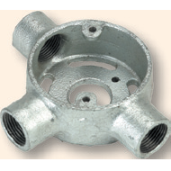 Circular Box, 3 Way Tee Extension