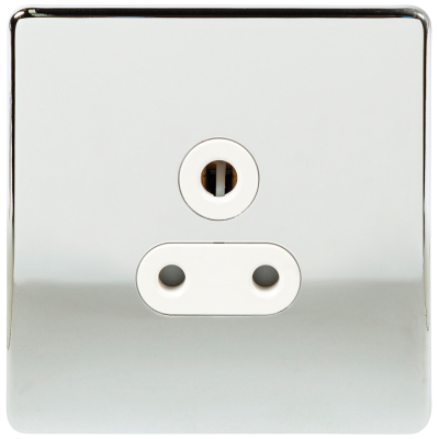 Socket, 1 Gang (1G) Unswitched, White Insert