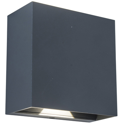 Wall Light, Gemini Beams LED 4000K 400lm IP54, c/w Clear Glass Diffuser