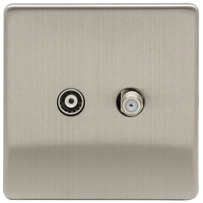 Ultima - Socket, 2 Gang (2G) TV & Satellite