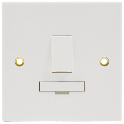 Connection Unit, DP Switched Fused c/w Flex Outlet