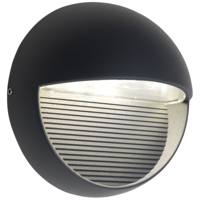 Wall Light, LED Eyelid 4000K 140lm IP54, c/w Clear Polycarbonate Diffuser