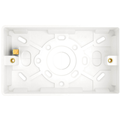 Profile - Pattress, Box 2 Gang c/w Earth Terminal