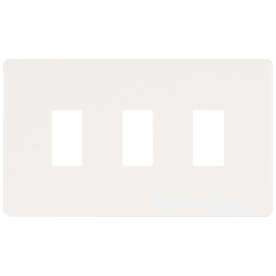 Matrix 20 - Frontplate, 3 Gang Grid Median