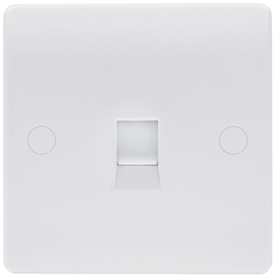 Median - Socket, 1 Gang (1G) Cat5 Data Outlet