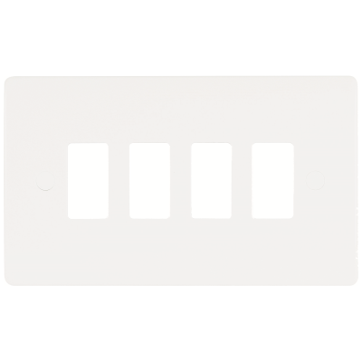 Matrix 20 - Frontplate, 4 Gang Grid Median