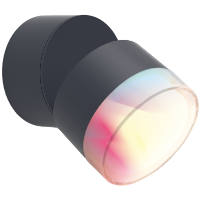 Wall Light, Dropsi LED 2700K-6500K-RGB IP44, c/w Opal Polycarbonate Diffuser