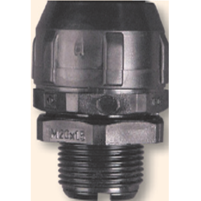Connector, Male Rotational Straight, c/w Locknuts IP64