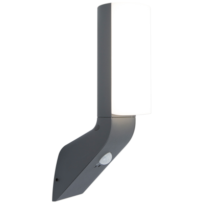 Wall Light, Bati LED Wall 4000K IP44 PIR, c/w Opal Polycarbonate Diffuser