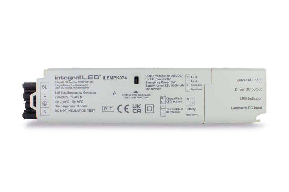 EMERGENCY CONVERSION KIT IP20 FOR ILP6060B041 ILP6060B042 and ILP6060B043 PANELS 3HR WITH REMOTE LED INDICATOR AND TEST BUTTON - ILEMPK074