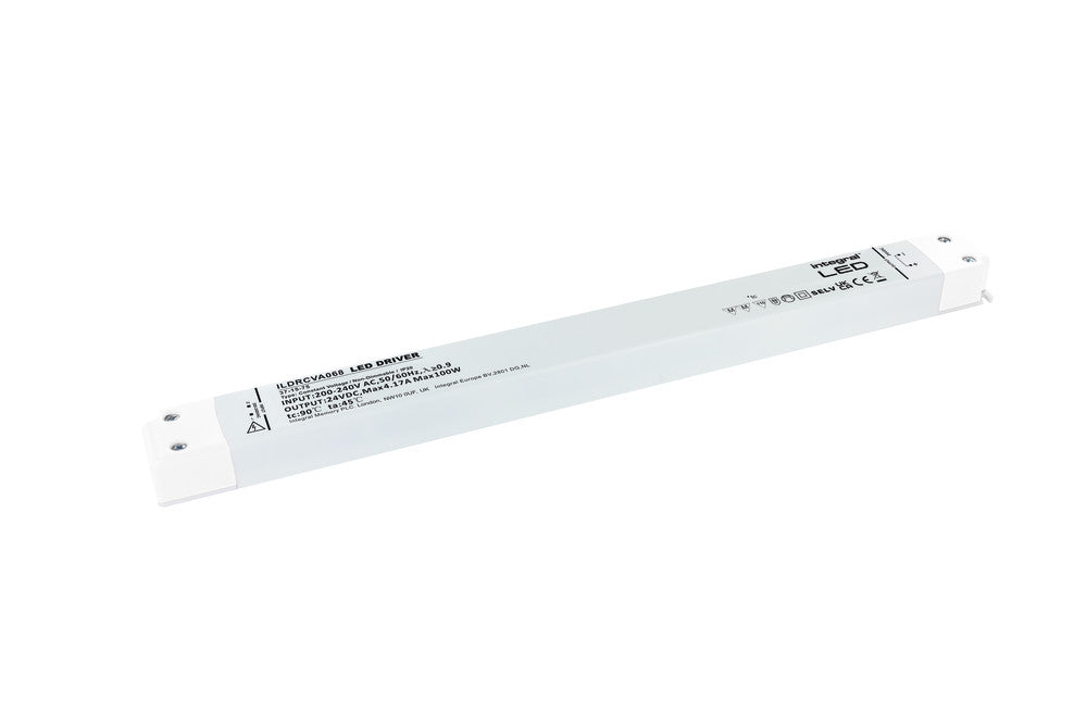 CONSTANT VOLTAGE LONG & SLIM DRIVER 100W 24VDC IP20 NON-DIMM 180-264V INPUT - ILDRCVA068