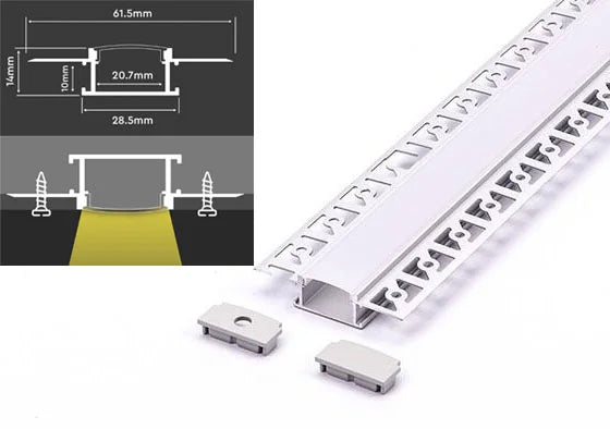 Plaster in profile- double width- 2m