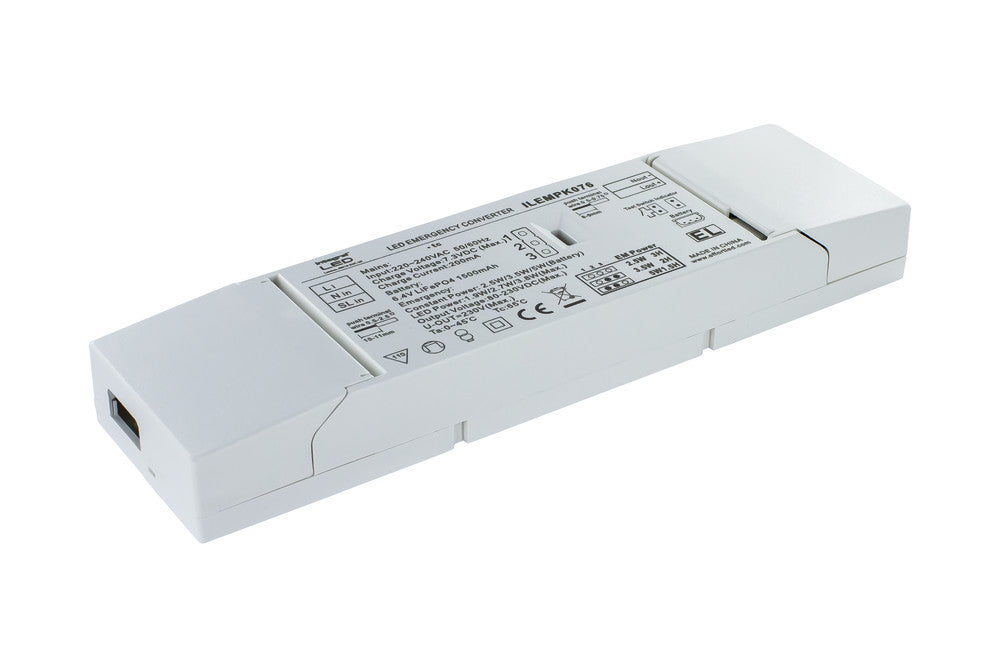 EMERGENCY CONVERSION KIT 6.4V 1.5Ah LIFePO4 3.5W 250V MAX. 3HR FOR 240V MAINS VOLTAGE LUMINAIRES - ILEMPK076
