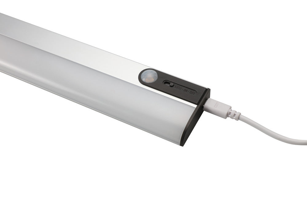 SENSORLUX CABINET WARDROBE LIGHT 261MM 100LM 3000K WITH PIR SENSOR RECHARGEABLE BATTERY - ILWL004