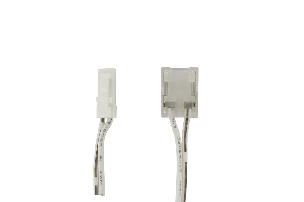 24V 2M DRIVER TO STRIP CONNECTOR LEAD 2PIN 2.54MM WHITE CLIP TO CRIMP ON 10MM SINGLE COLOUR STRIP CONNECTOR 3A MAX - ILDRAA127