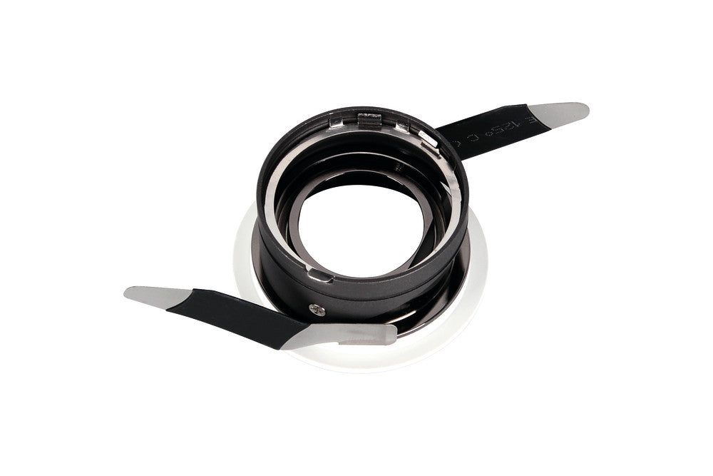 ACCENTPLUS DOWNLIGHT FOR LED GU10 60MM CUTOUT IP20 MIRROR BLACK ROUND 20 DEG ONE SIDE TILTABLE - ILDL60N008