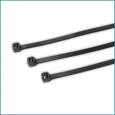 4.8mm x 300mm Black Cable Tie- 100