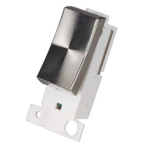 Enerj 1 Gang Grid Switch Minigrid Style Satin Chrome